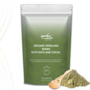 Organic Spirulina Shake with Oats And Cocoa