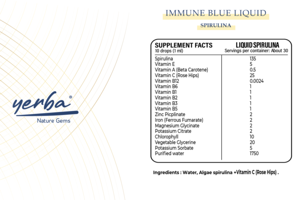 Immune Blue Liquid Spirulina_sp