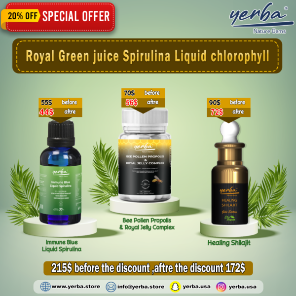 Royal Green Juice Spirulina Liquid Chlorophyll